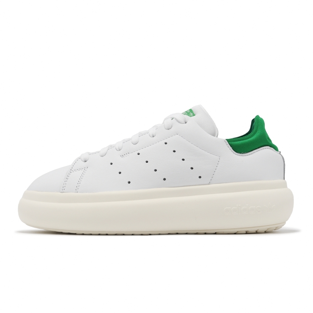 ADIDAS Stan Smith PF W 女鞋 白 綠 皮革 低筒 厚底增高 史密斯 ID2786
