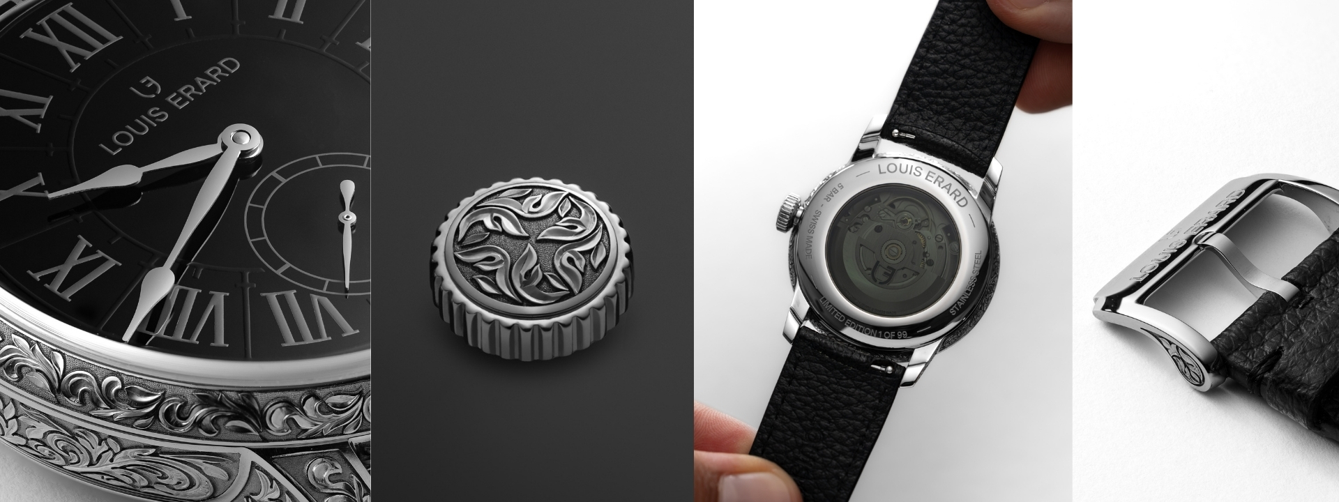 Louis Erard,藝術大師系列,Métiers d‘Art,Gravée Main,手工精雕限量腕錶,巴洛克鐘錶,Maksym Shavlak,手工精雕