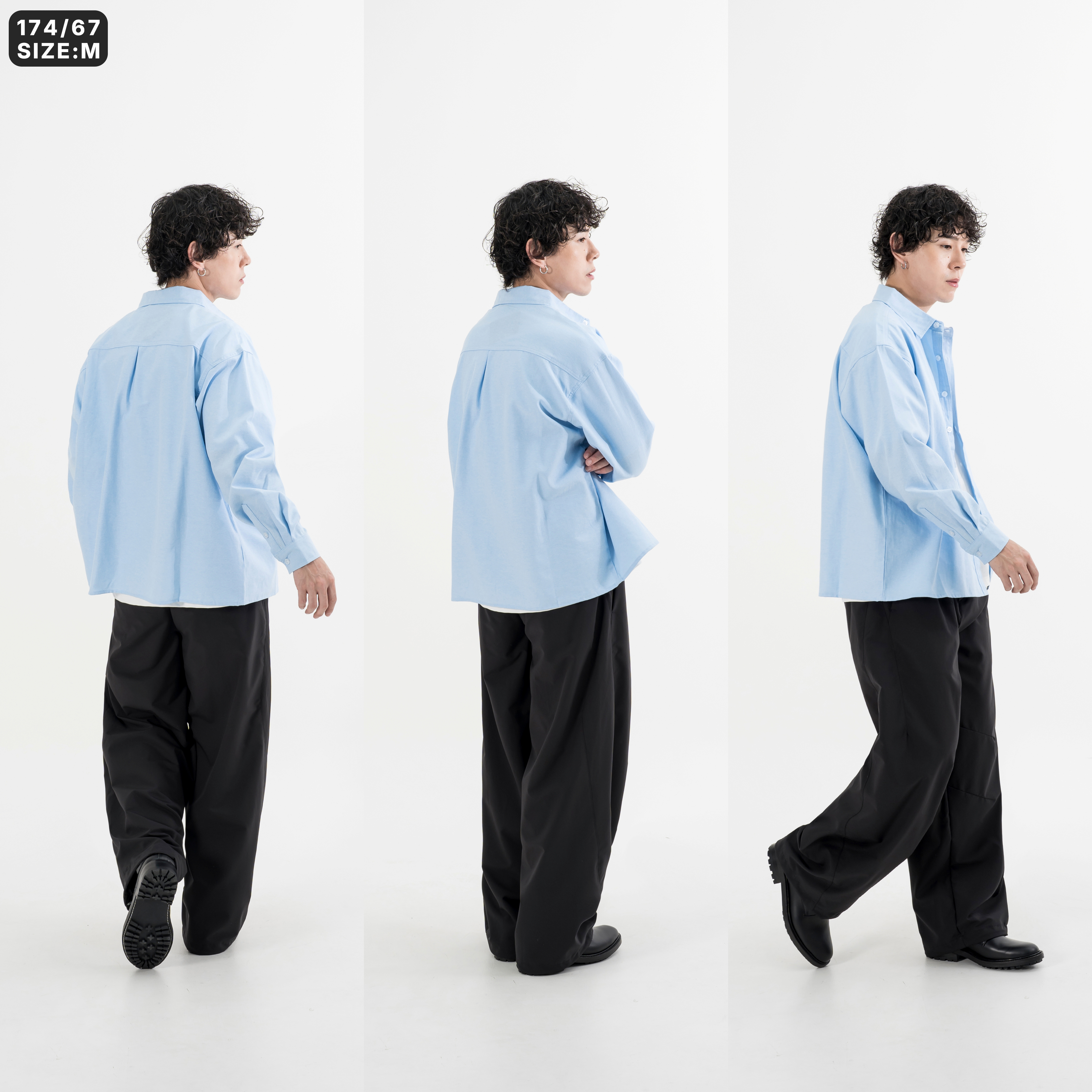 AGILITY Embroidery Oxford LS Shirt 小鮭魚牛津長袖襯衫[SH-N03]