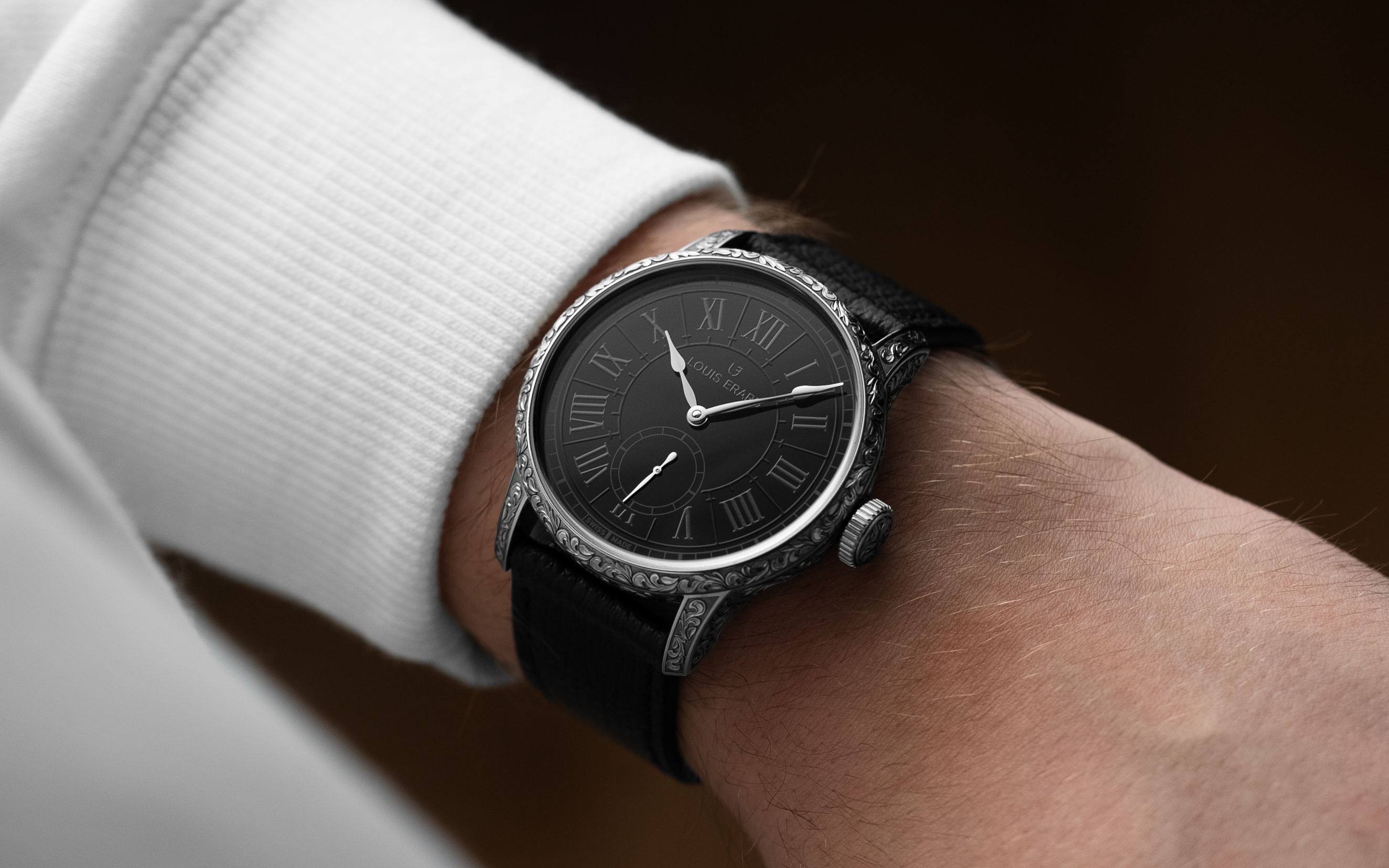 Louis Erard,藝術大師系列,Métiers d‘Art,Gravée Main,手工精雕限量腕錶,巴洛克鐘錶,Maksym Shavlak,手工精雕