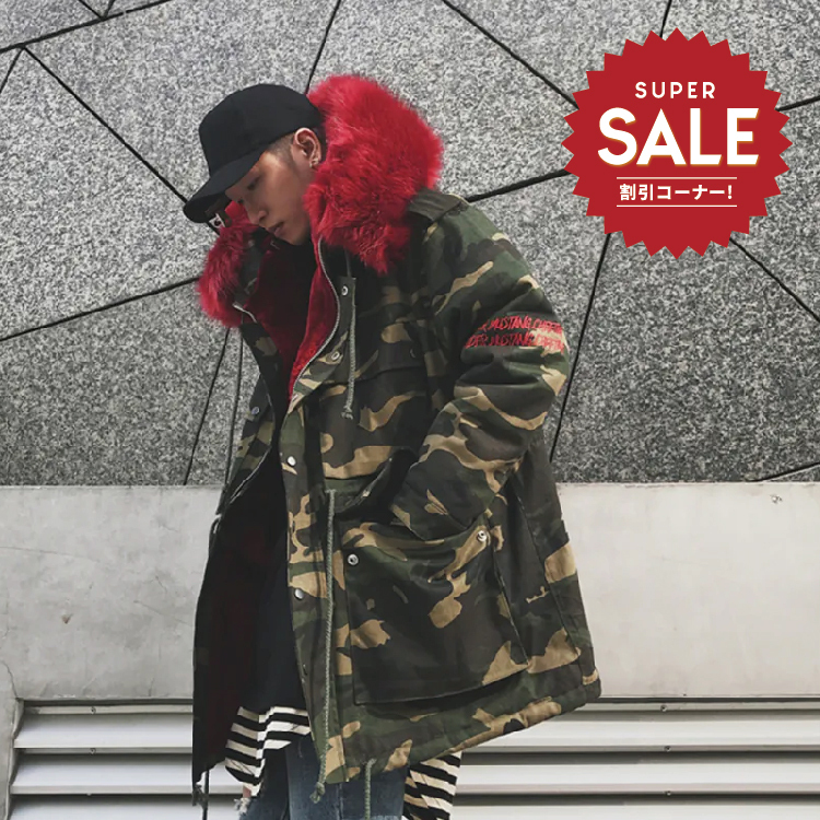 【 LAB.003選物 MAMC RED CAMO COAT 紅毛迷彩M65外套 】