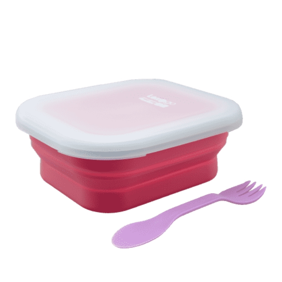 Lexngo Silicone Collapsible FlexiBox Medium 850ml - Pink
