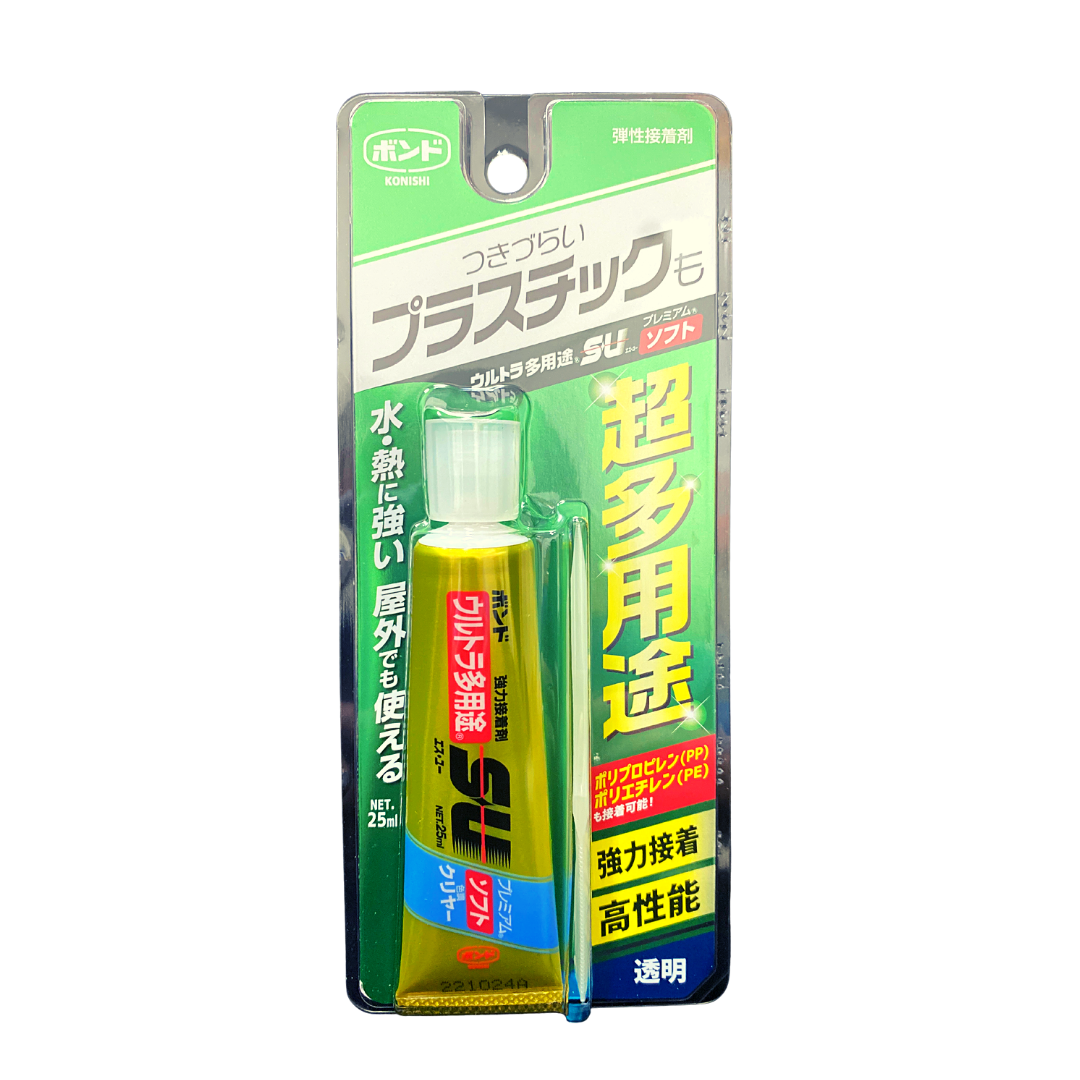 【五金小姐】日本 KONISHI 小西 SU PREMIUM SOFT 萬用透明接著劑 25ml #05141