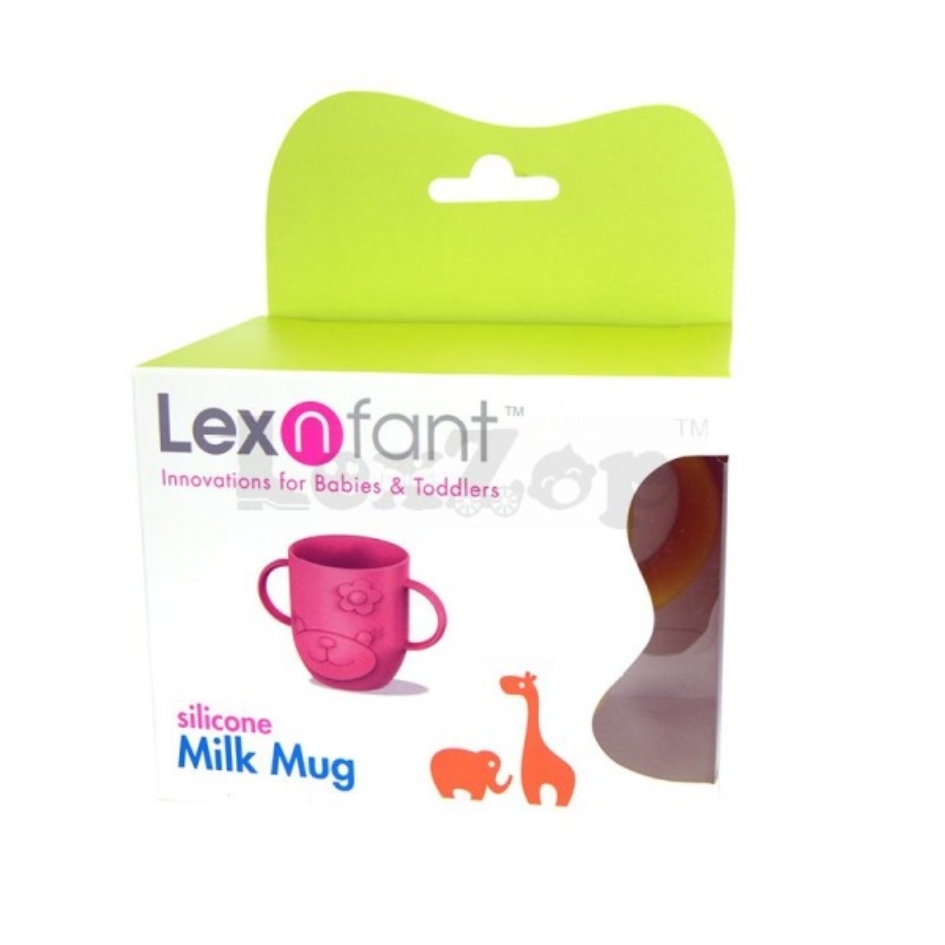 Lexngo Silicone Milk Mug (Girl) - Pink