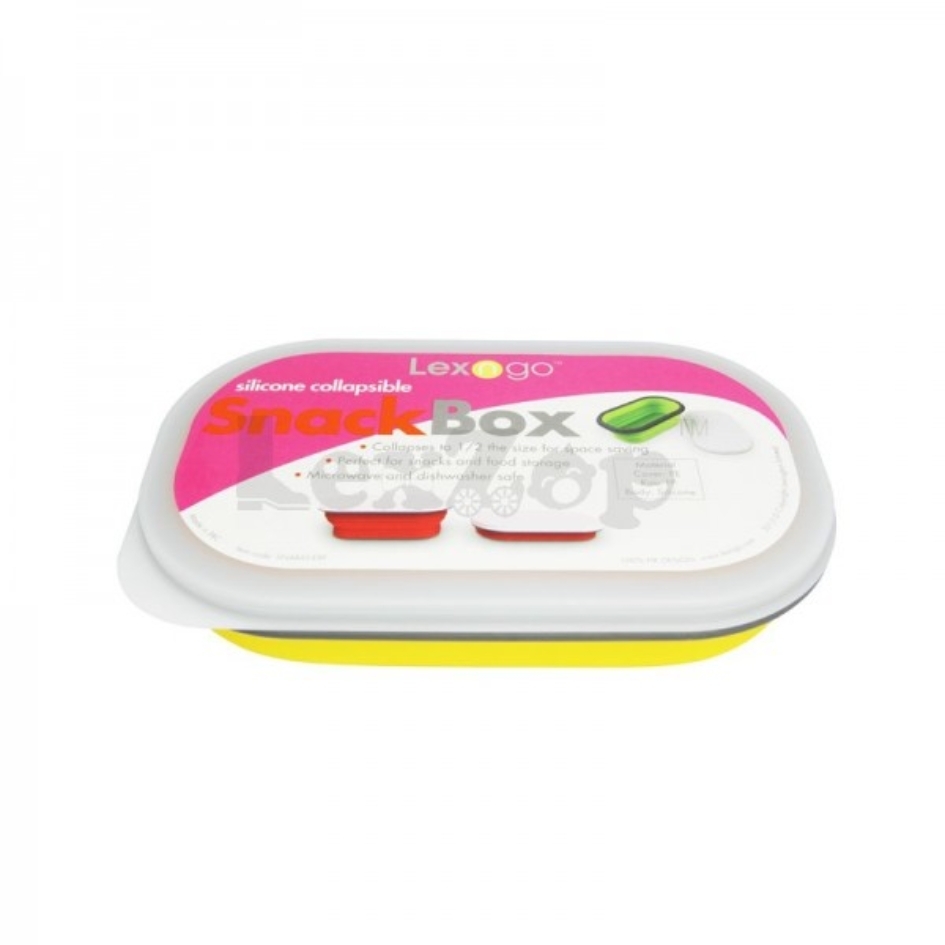 Lexngo Silicone Collapsible Snack Box Small - Orange