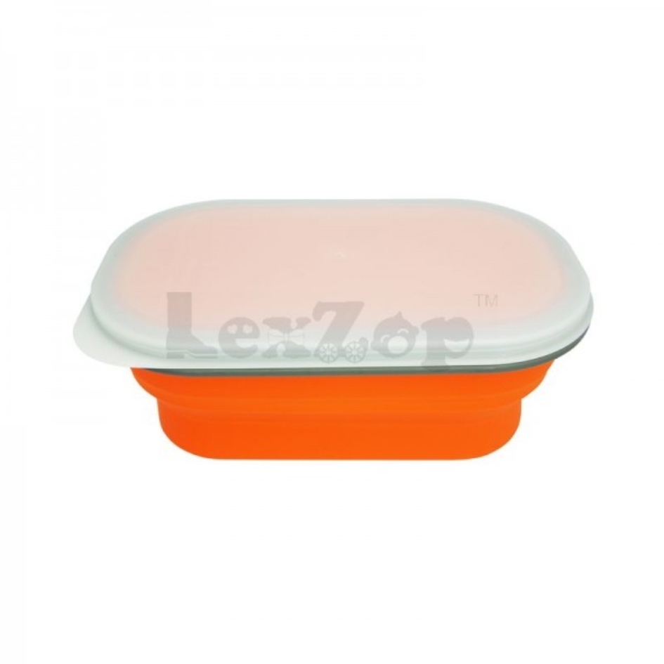Lexngo Silicone Collapsible Snack Box Small - Orange