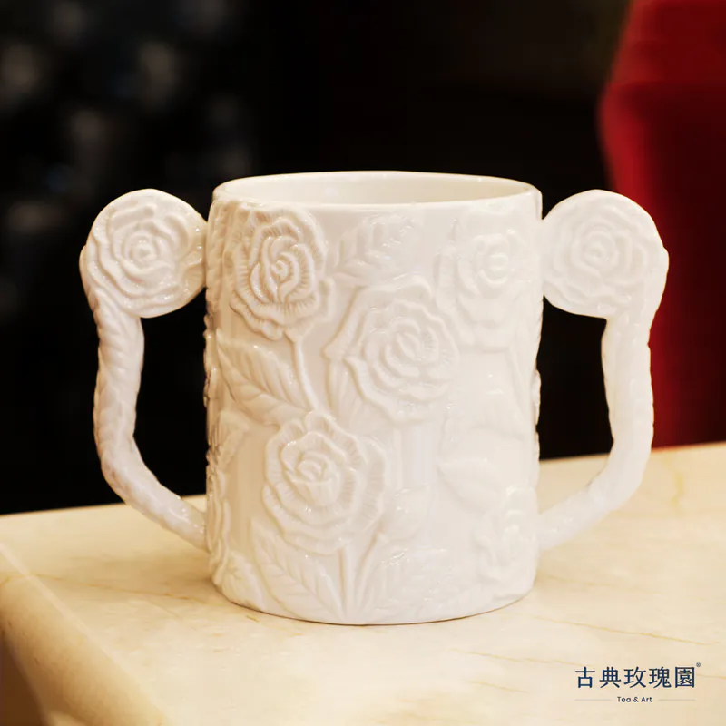 黃騰輝2012雙耳浮雕玫瑰杯