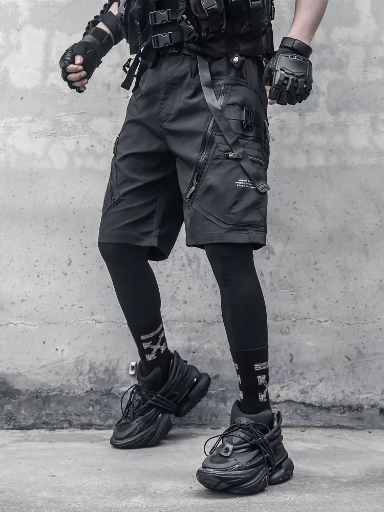 𝙏𝙀𝘾𝙃𝙒𝙀𝘼𝙍 雙拉鍊 MOLLE 工裝短褲