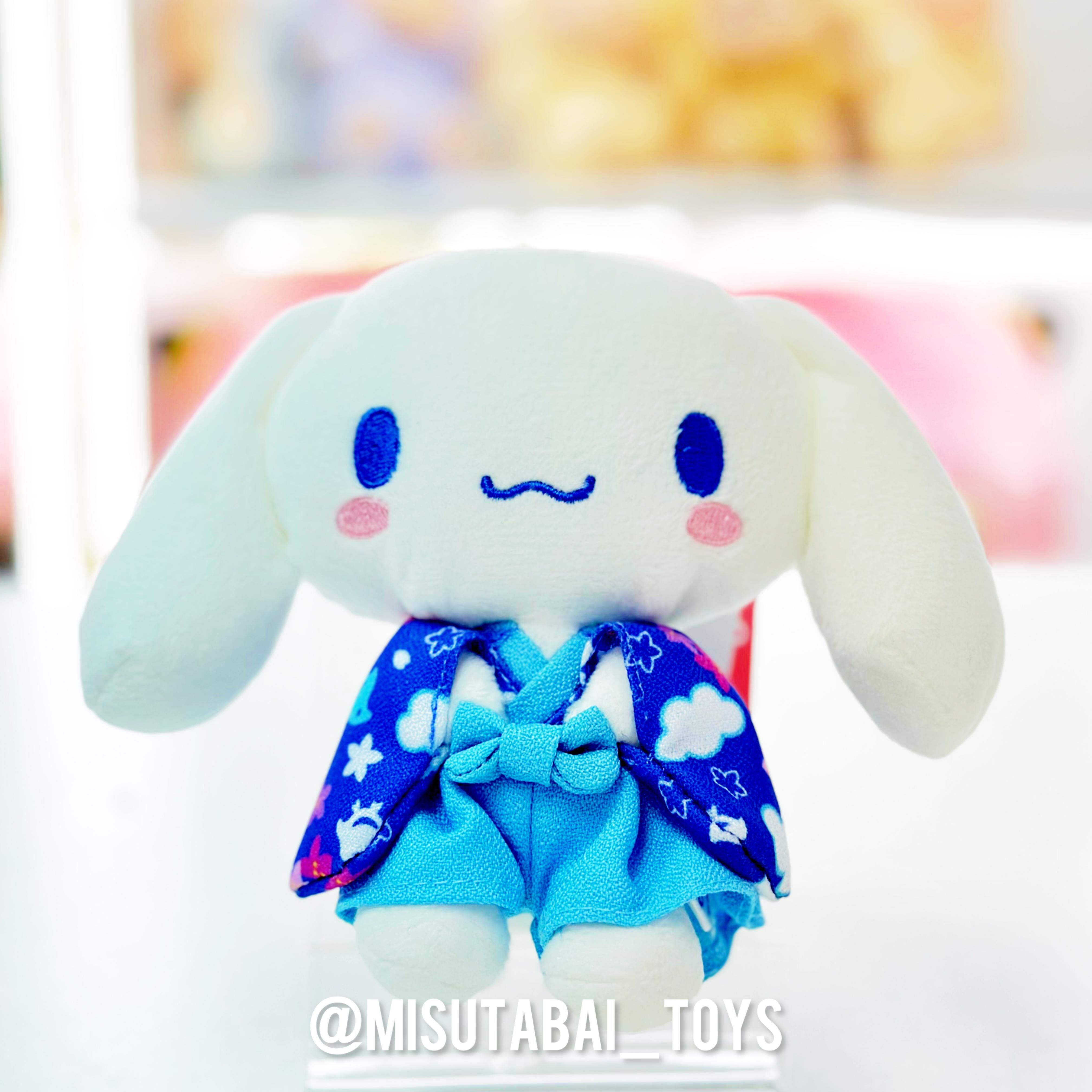 Sanrio Cinnamoroll Plover Kimono Mascot Plush Toy with Ball Chain