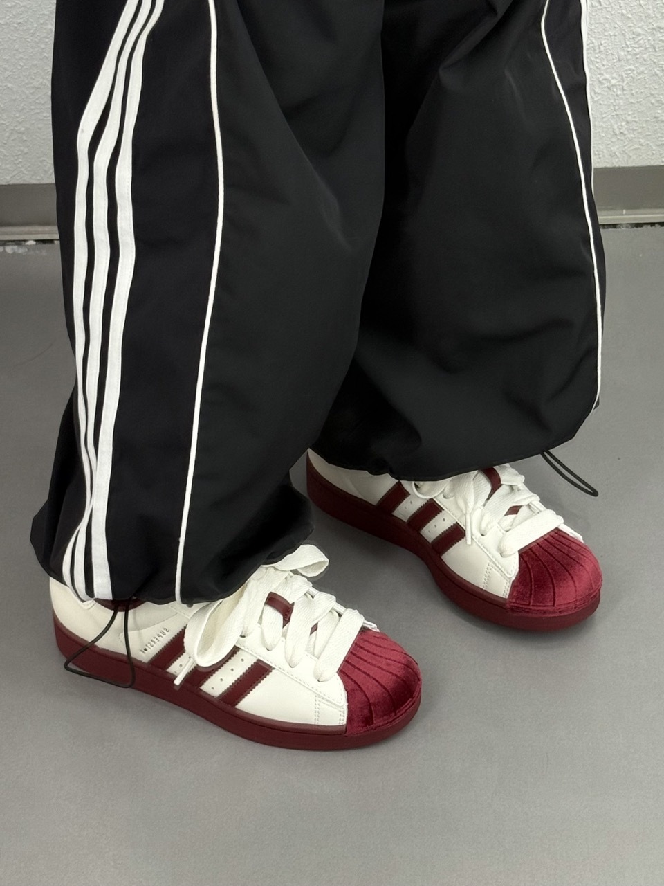 ADIDAS SUPERSTAR 2.0 貝殼頭 愛迪達 三葉草 紅絲絨 酒紅 玫瑰紅 奶油白 男女鞋 KJ6981 / 預購
