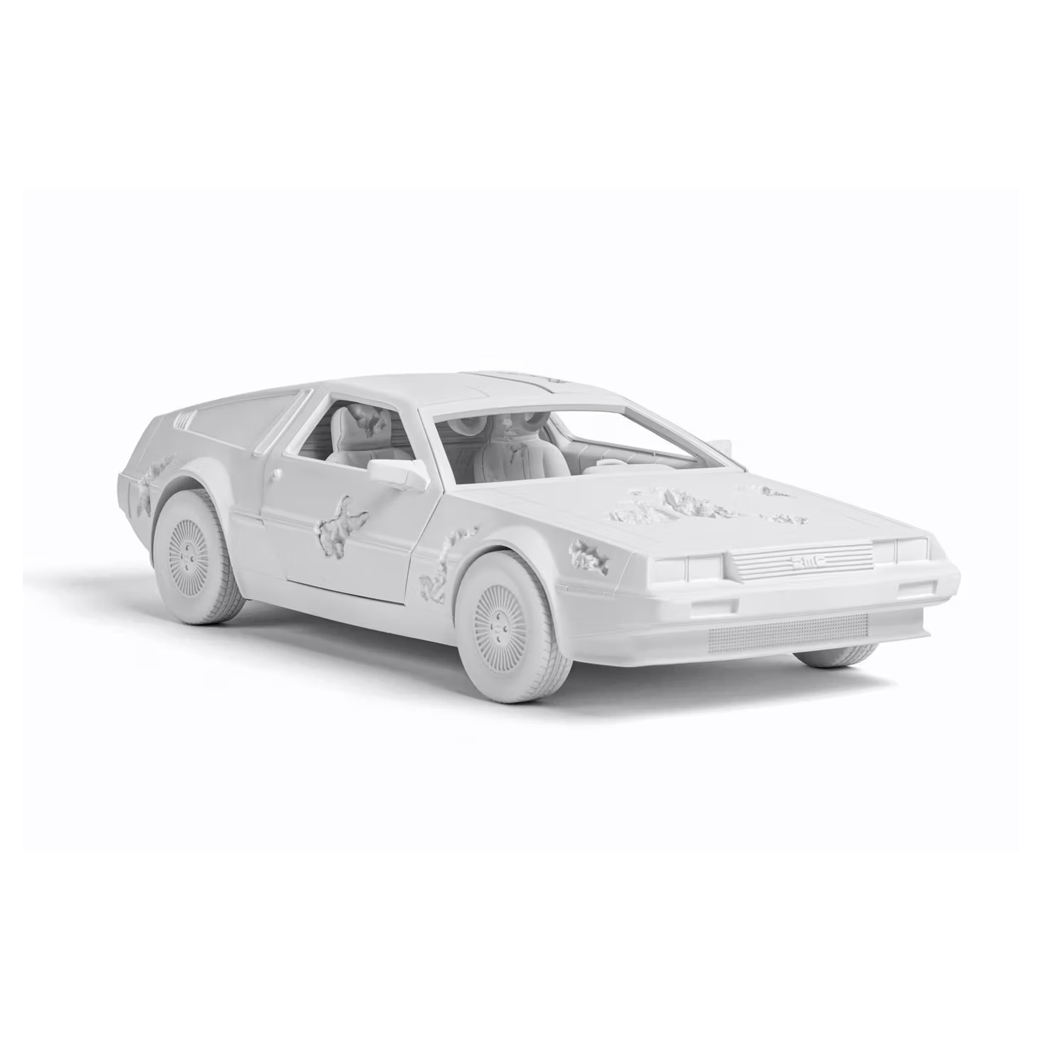 DANIEL ARSHAM ERODED DELOREAN 2021 鷗翼 侵蝕老車 雕塑 回到未來  LIMITED OF 500