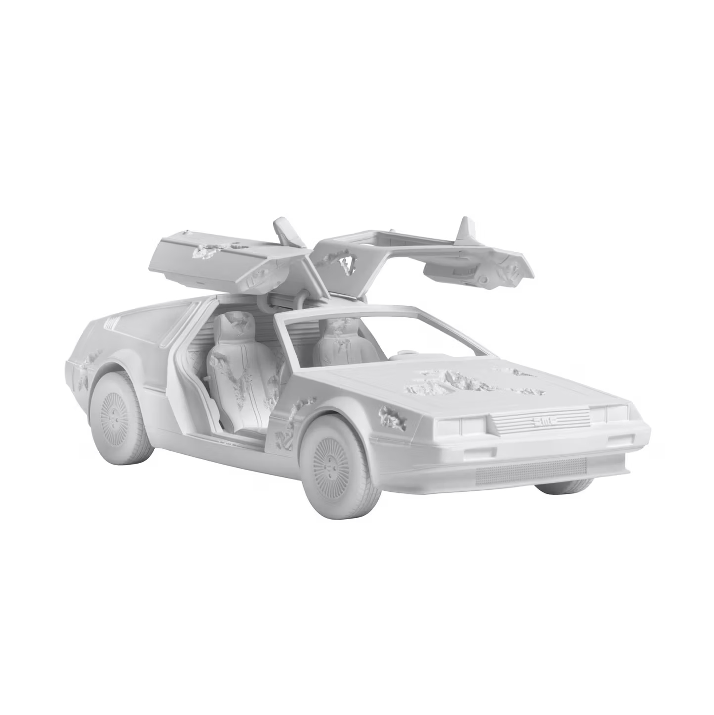 DANIEL ARSHAM ERODED DELOREAN 2021 鷗翼 侵蝕老車 雕塑 回到未來  LIMITED OF 500