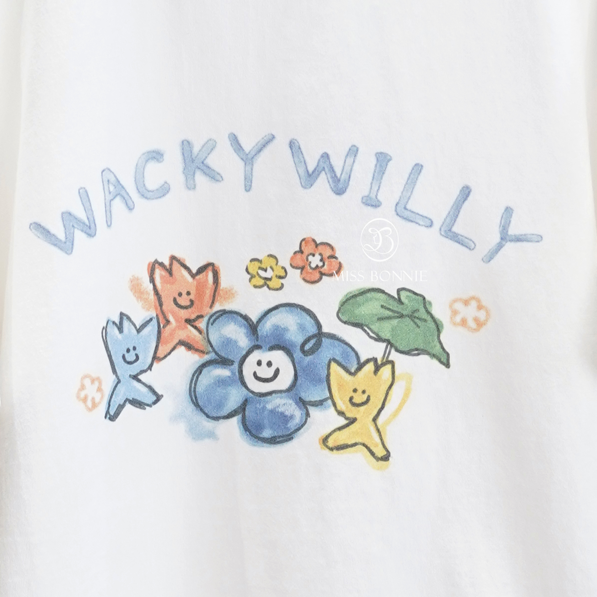 Ｗacky Willy彩繪塗鴉角色短T