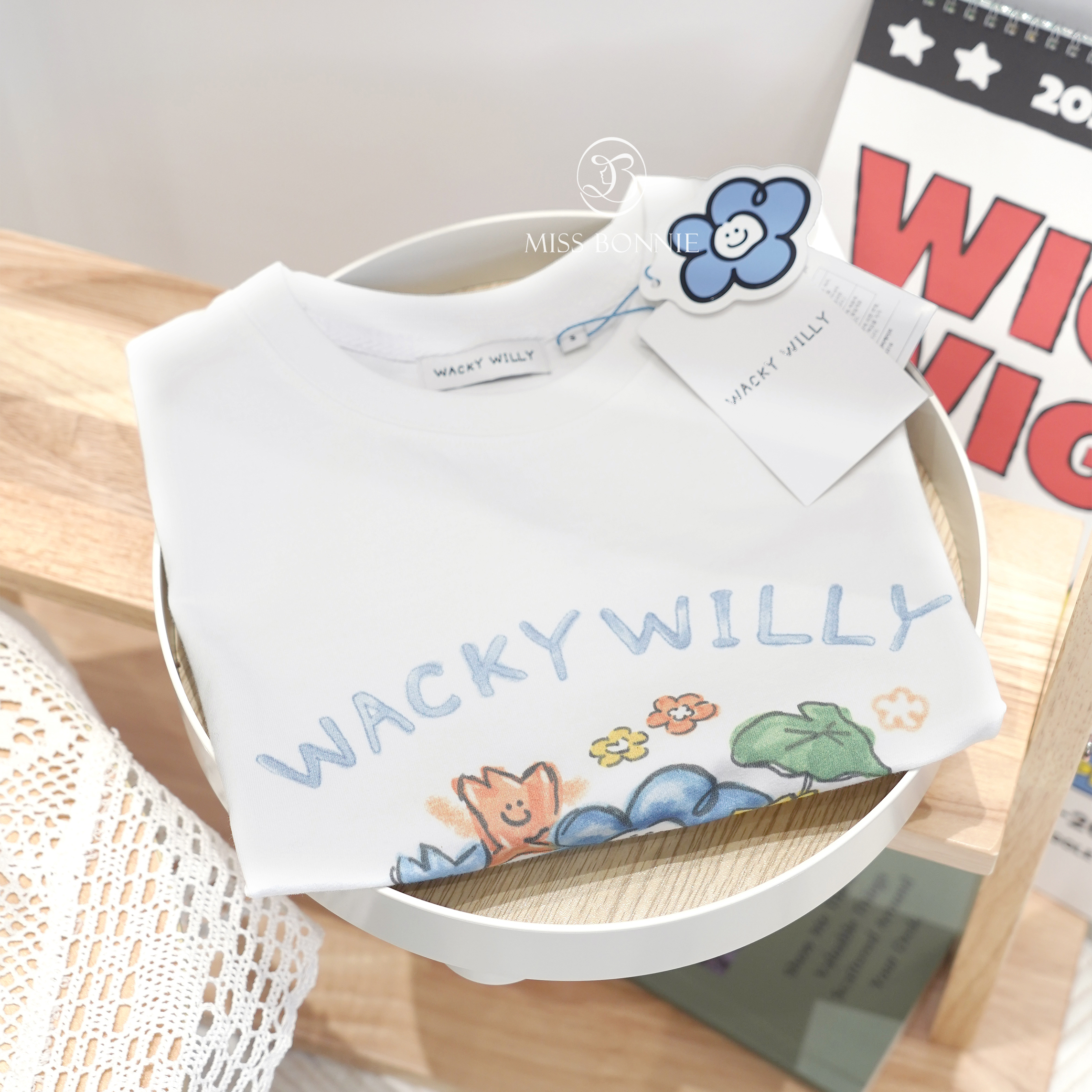 Ｗacky Willy彩繪塗鴉角色短T