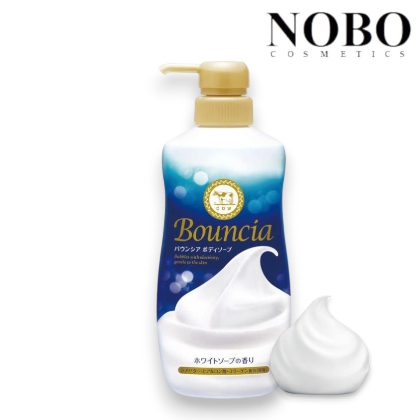 COW 牛乳石鹼 Bouncia 牛乳泡泡保濕沐浴露480ml(原味) (平行進口)