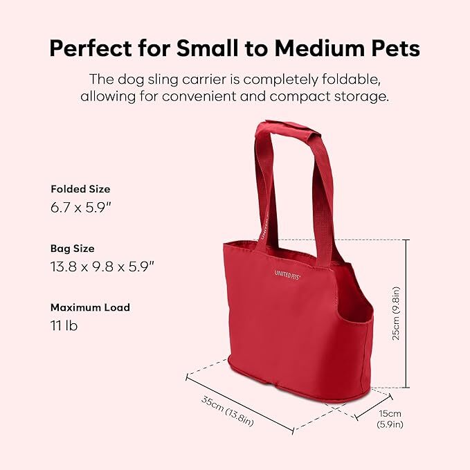 United Pets Lazy Dog - Small Dog Carrier & Travel Bag (Olive) (5kg or below small dogs or cats)