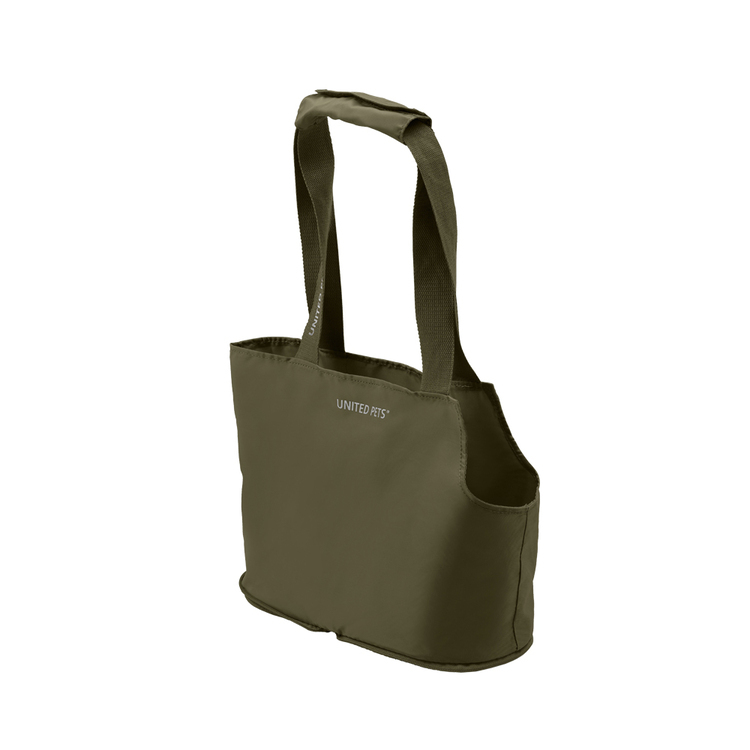 United Pets Lazy Dog - Small Dog Carrier & Travel Bag (Olive) (5kg or below small dogs or cats)