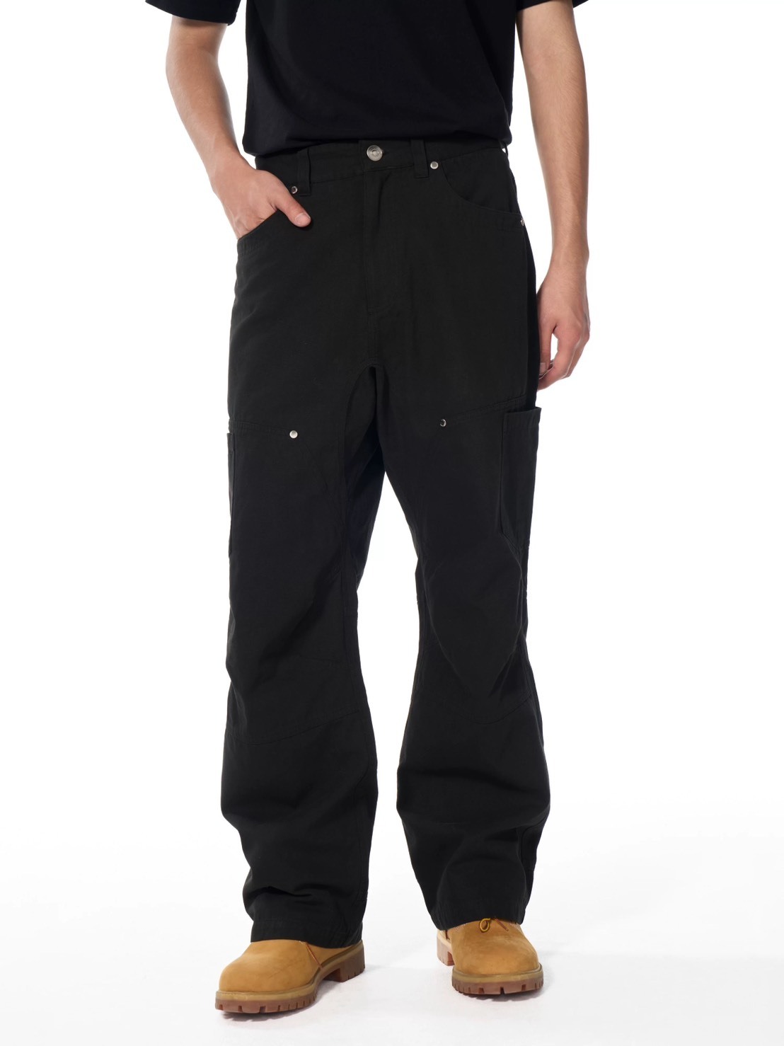 AFGK 多口袋金屬扣 寬鬆直筒 長褲 A FEW GOOD KIDS