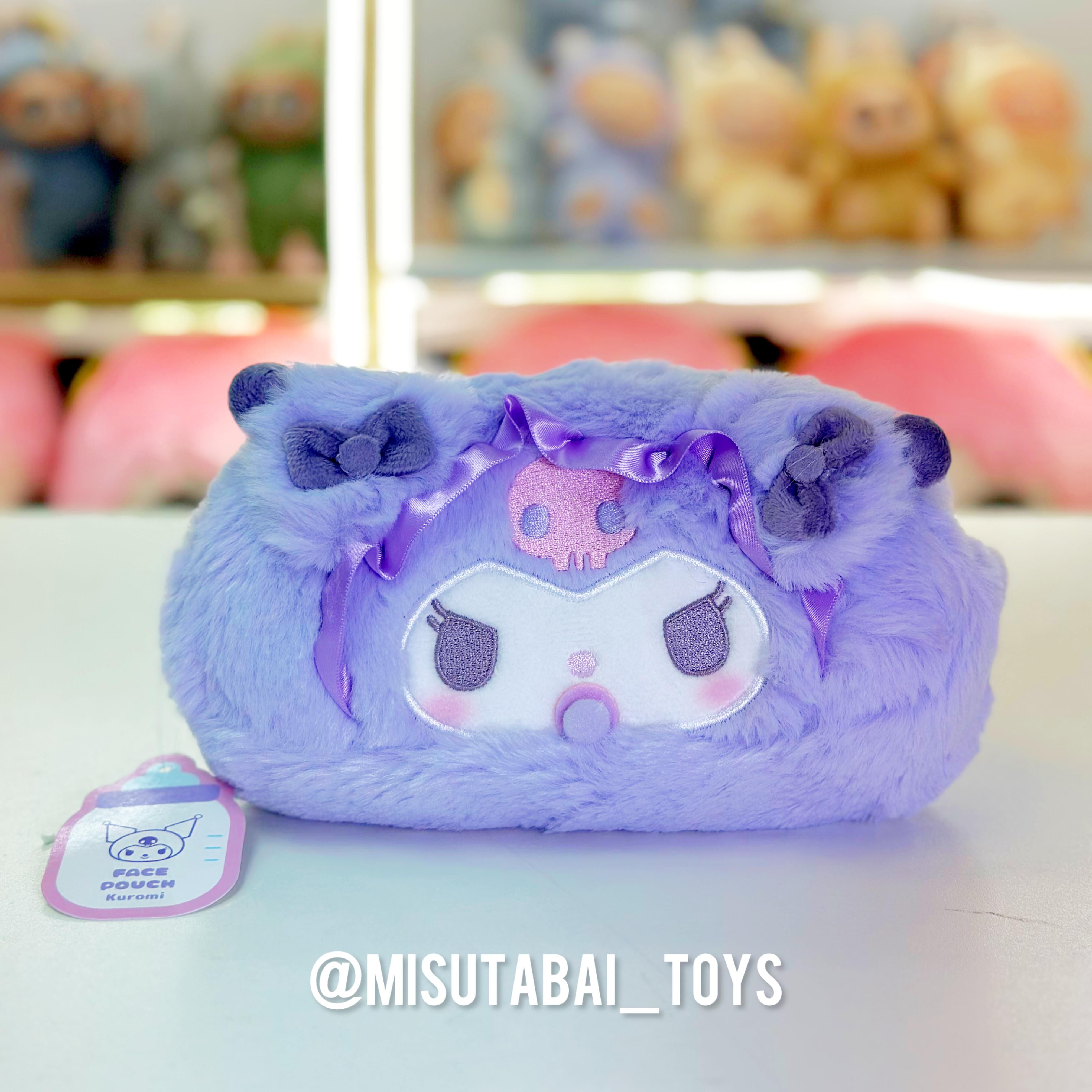 Sanrio Baby Kuromi Plush Face Pouch