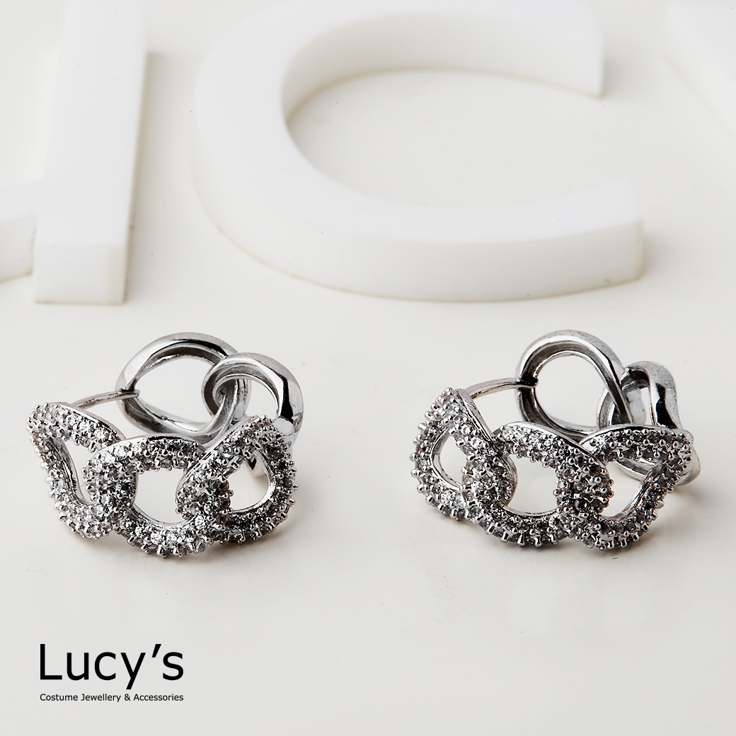 微光圈鏈 易扣耳環 (122444)