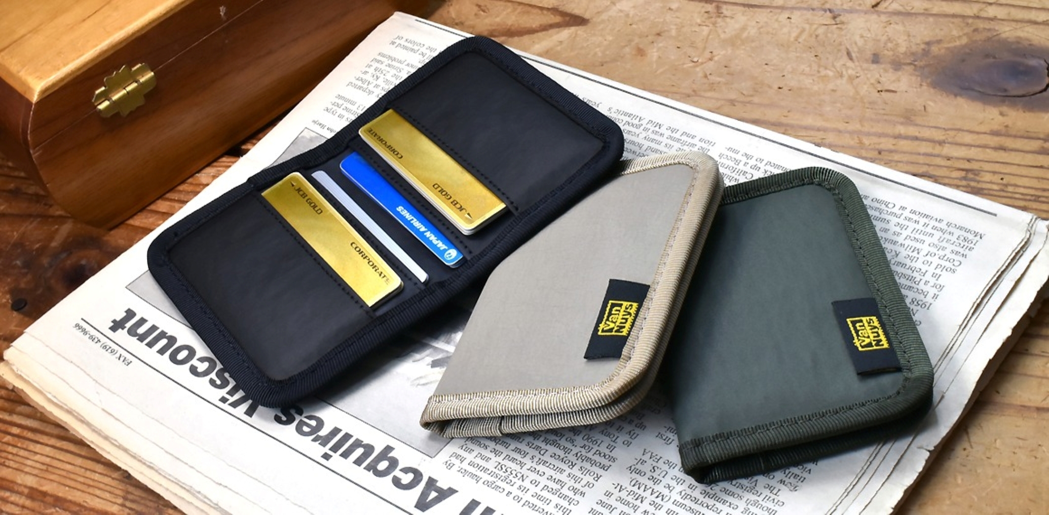 VanNuys E591 Waterproof Aging Nylon Card Holder