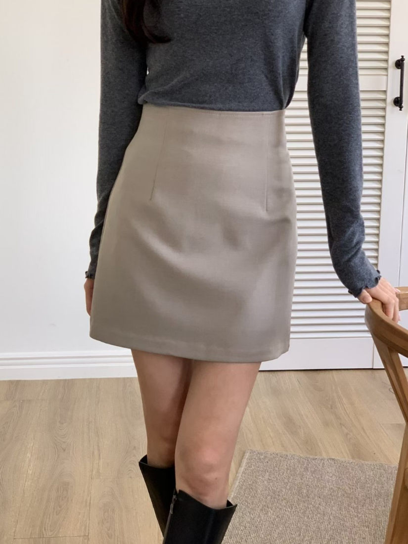 Rea Versatile High-Waist Mini Pencil Skirt [ 4 colors / S,M ]