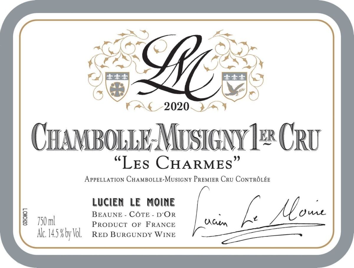 Lucien Le Moine Chambolle Musigny 1er Cru Les Charmes 2022