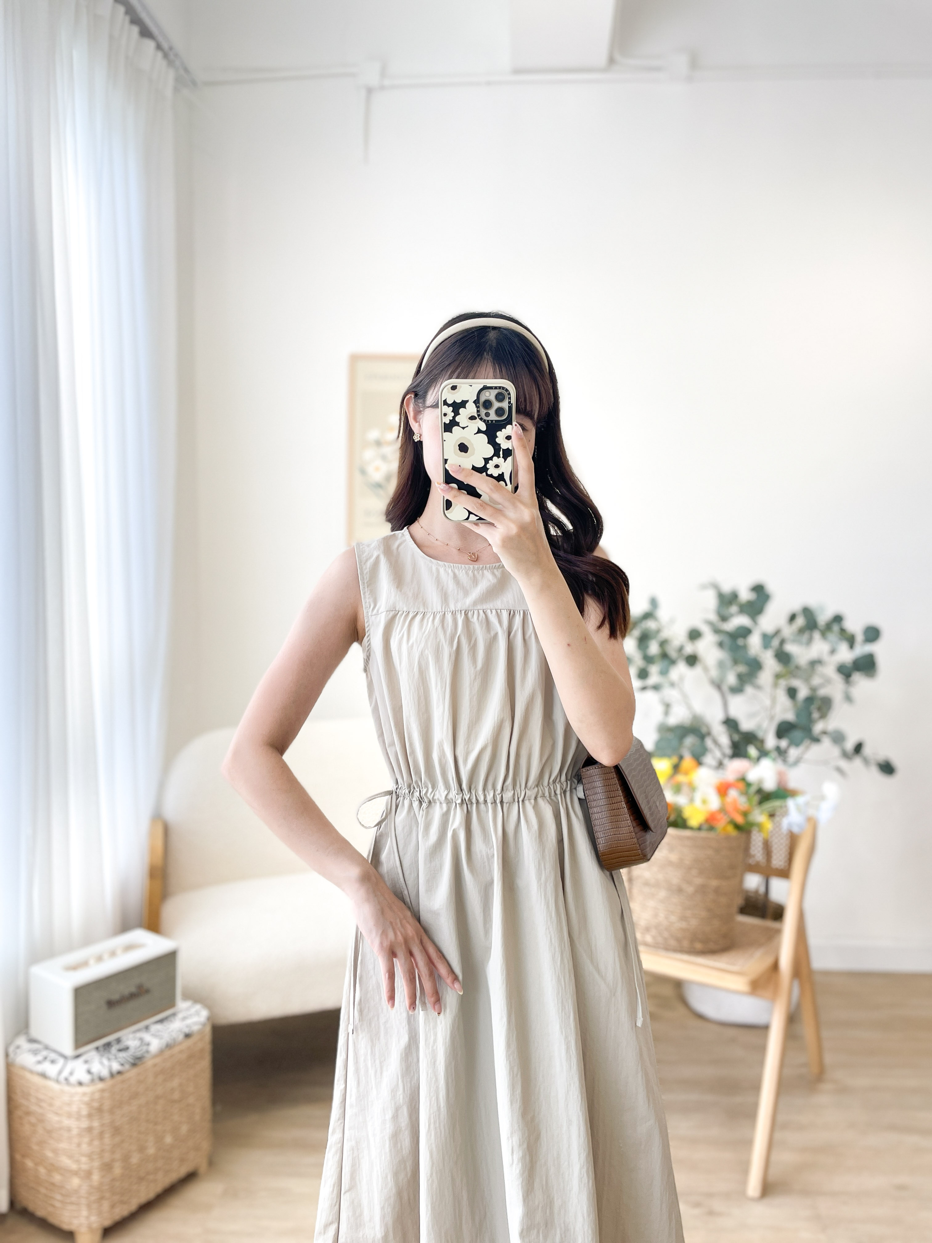 OP666 Onyx Grace Sleeveless Midi Dress