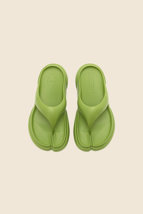 PAES - 04 分趾涼拖鞋拖 - 橄欖綠