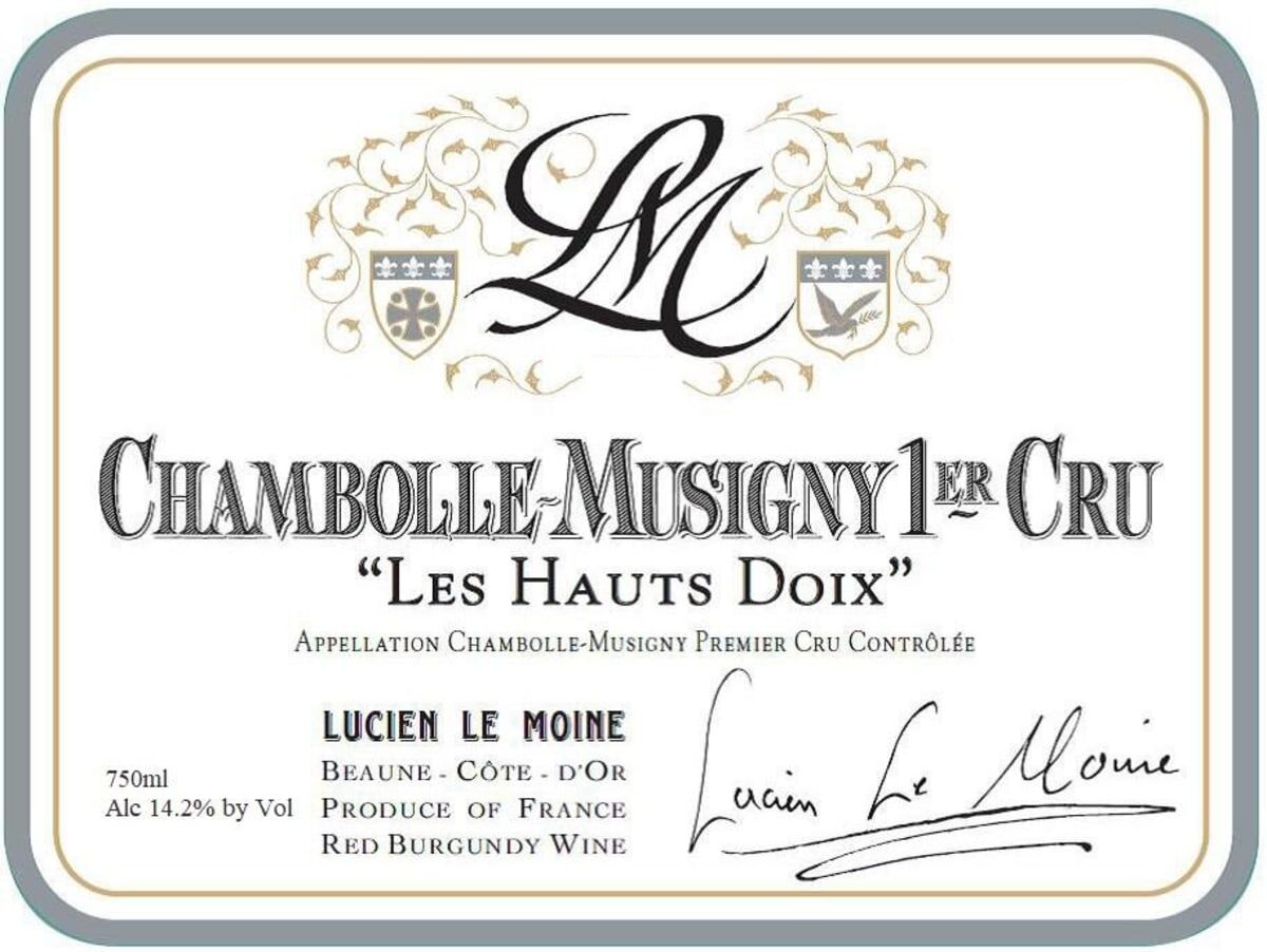 Lucien Le Moine Chambolle Musigny 1er Cru Les Hauts Doix 2022