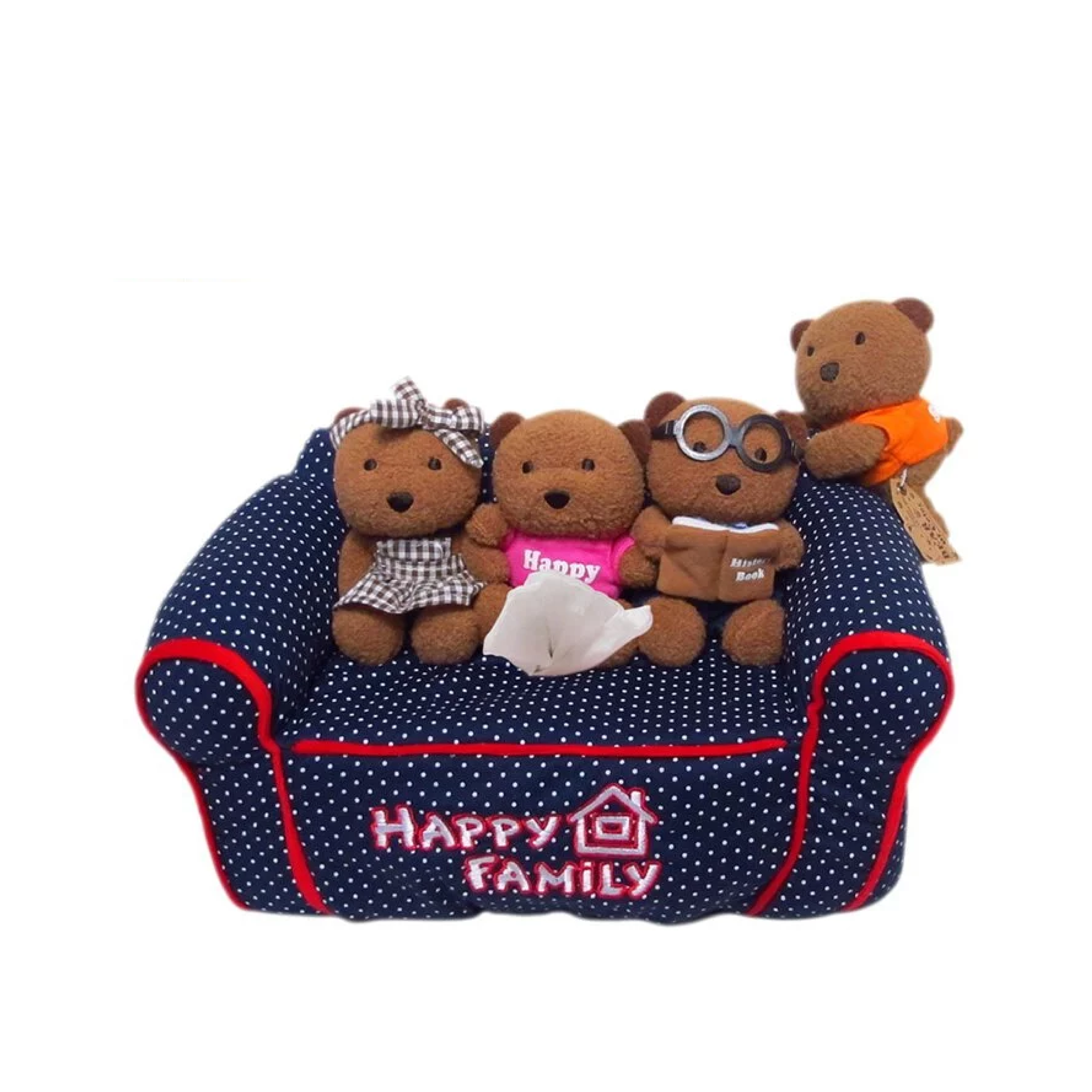 B.O.C 沙發紙巾套 - 快樂一家熊（Happy Family）