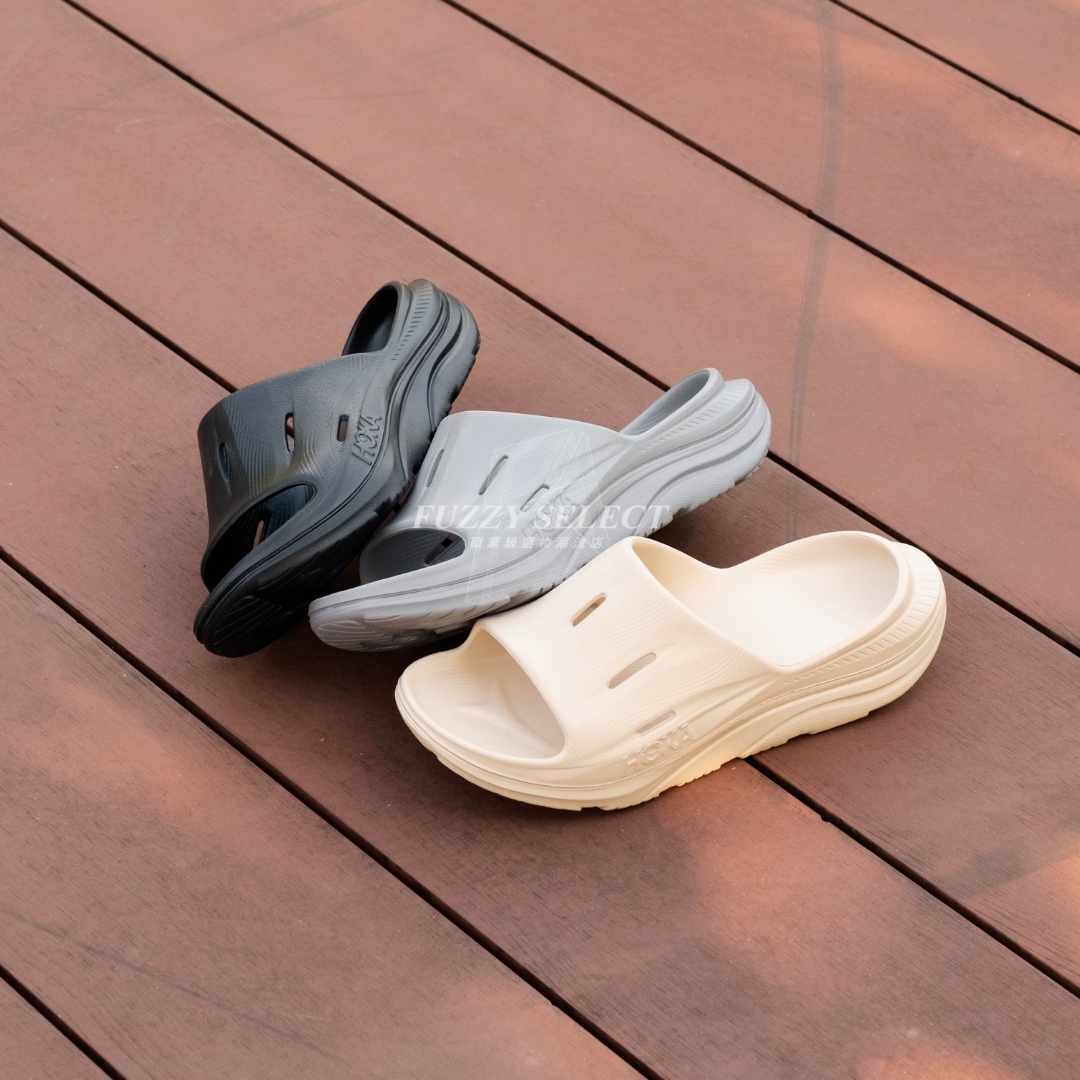 【逢甲FUZZY】Hoka Ora Recovery Slide 3 健行 防水 恢復鞋 黑 HO1135061BBLC 鐵灰色 1135061GYGY 流沙色 1135061SSSS