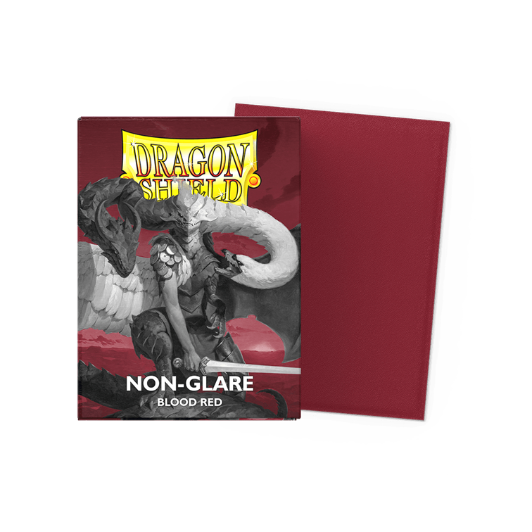 Dragon Shield 100 Matte Non-Glare Sleeve Blood Red (AT-11824)