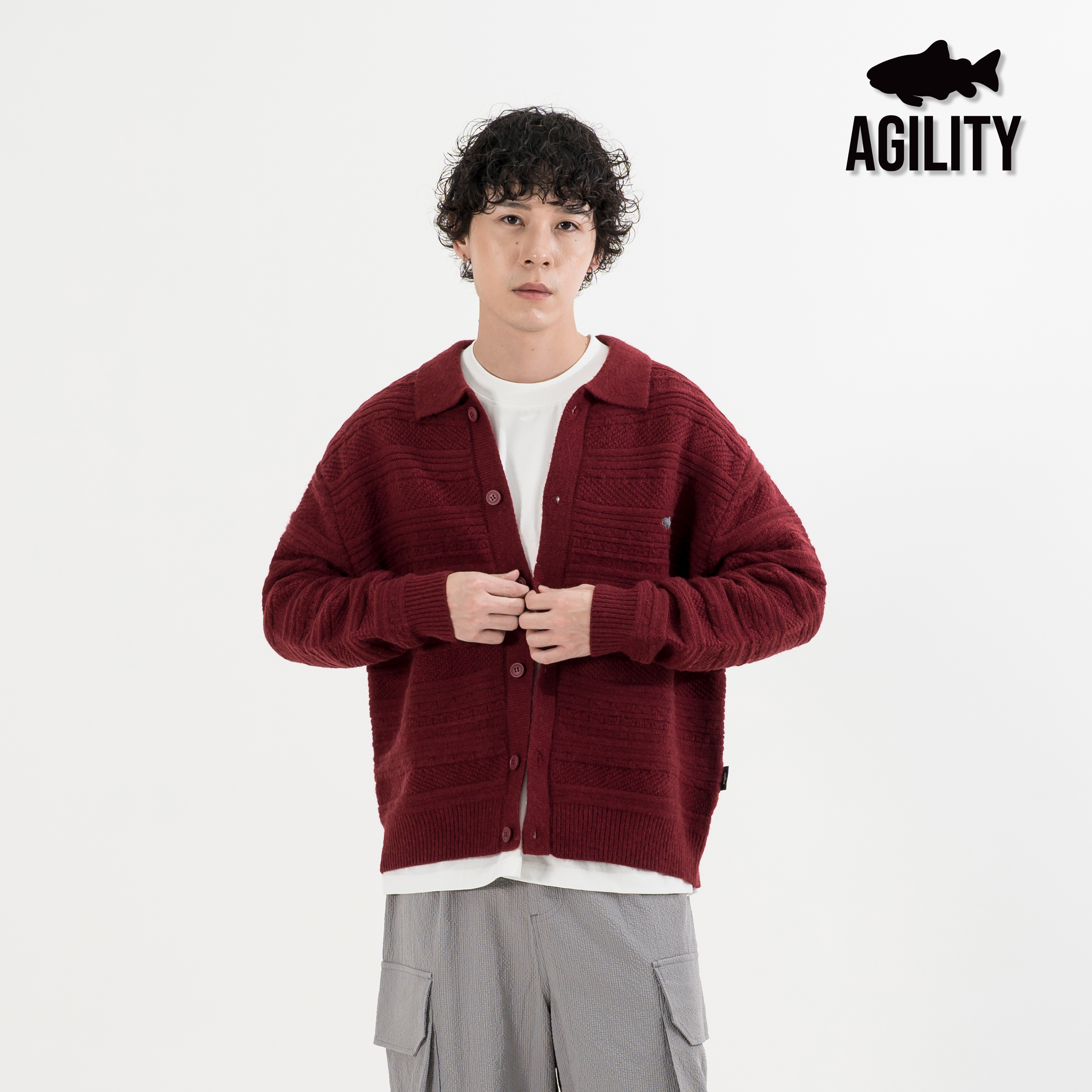 AGILITY Knit Sport Jacket / Shadow 魚影 針織毛衣外套 [KN-SW]