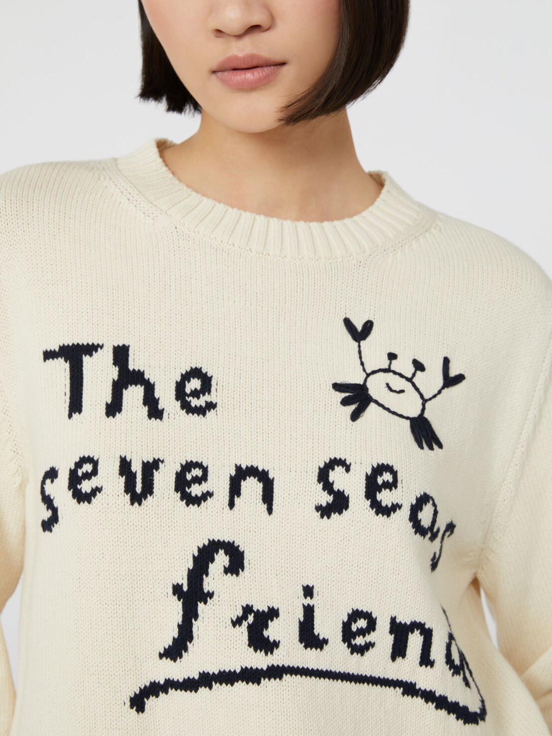 MaxMara 小螃蟹字母針織毛衣