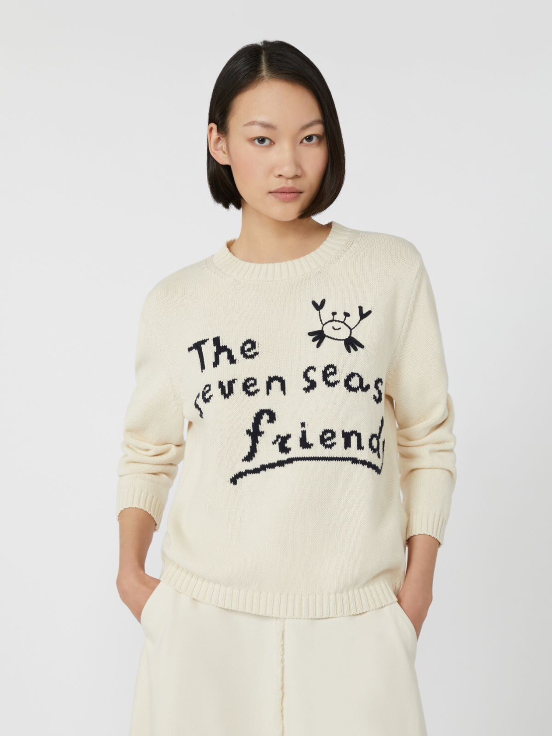 MaxMara 小螃蟹字母針織毛衣