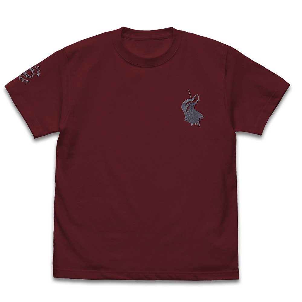 Cospa 0908 アヴェンジャー/ジャンヌ・ダルク〔オルタ〕ワンポイント刺繍Tシャツ [Fate/Grand Order] BURGUNDY