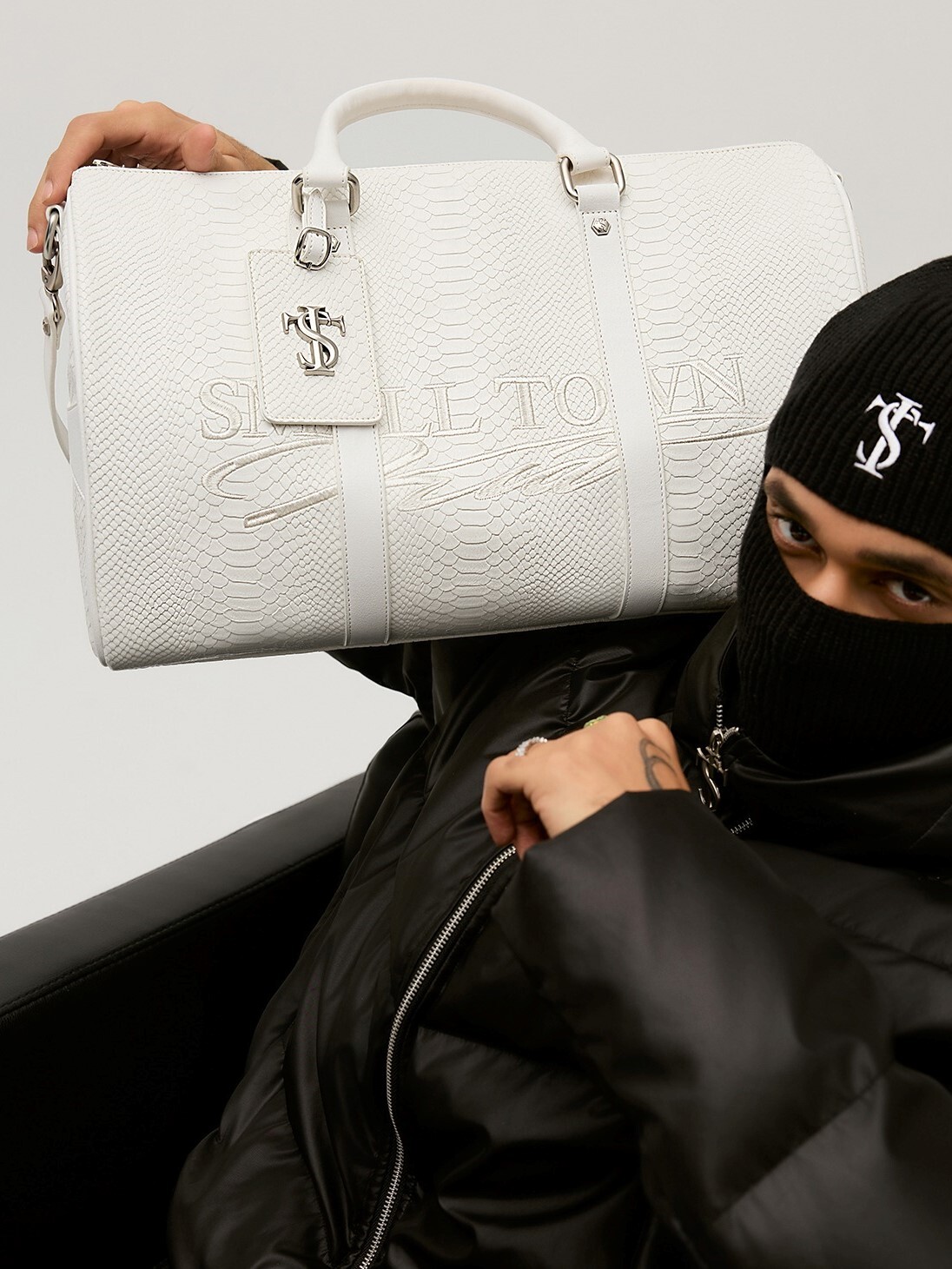 STK SmallTownKid 白蛇皮纹 手提包