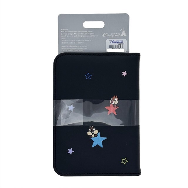米奇 Mickey 與好友們 圖案 黑底 護照套 -香港迪士尼樂園