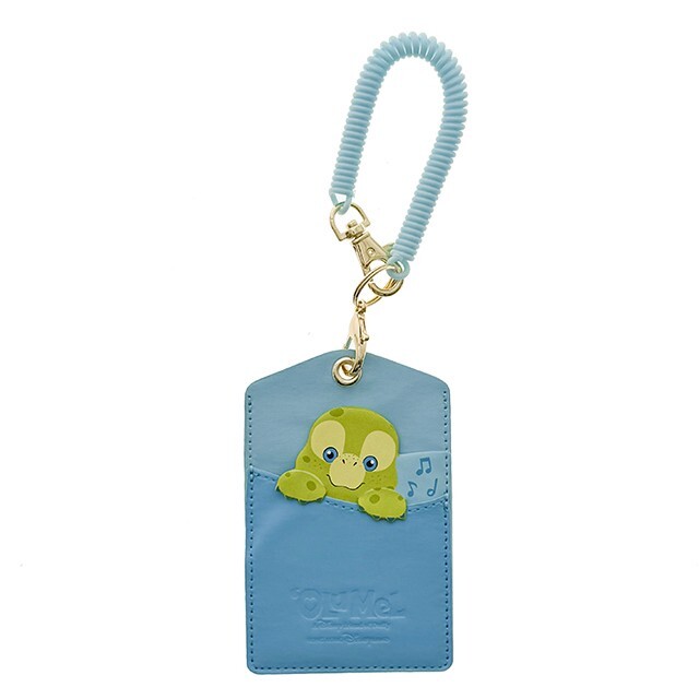 奧樂米拉 海龜 OluMel 大頭圖案 拚色 票卡夾 吊飾 -香港迪士尼樂園