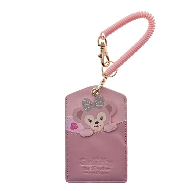 雪莉玫 ShellieMay 大頭圖案 拚色 票卡夾 吊飾 -香港迪士尼樂園