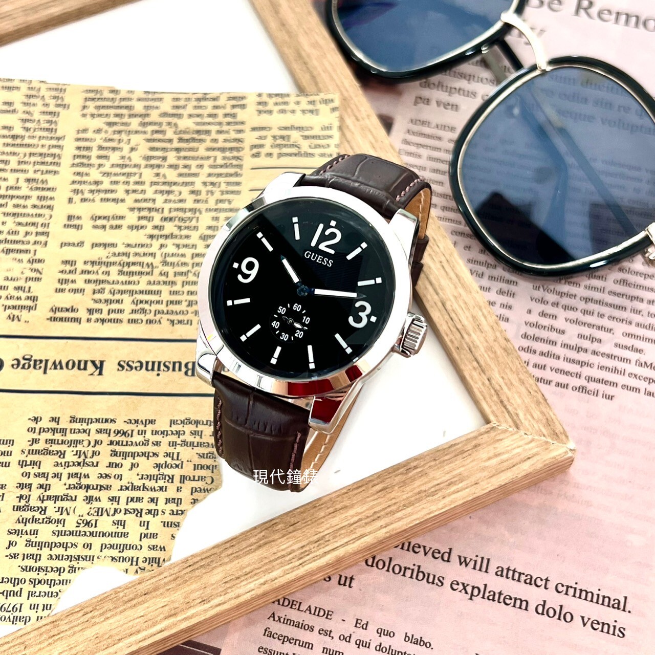 【Guess】美式休閒小秒針腕錶 GWW10248G1 45mm  現代鐘錶