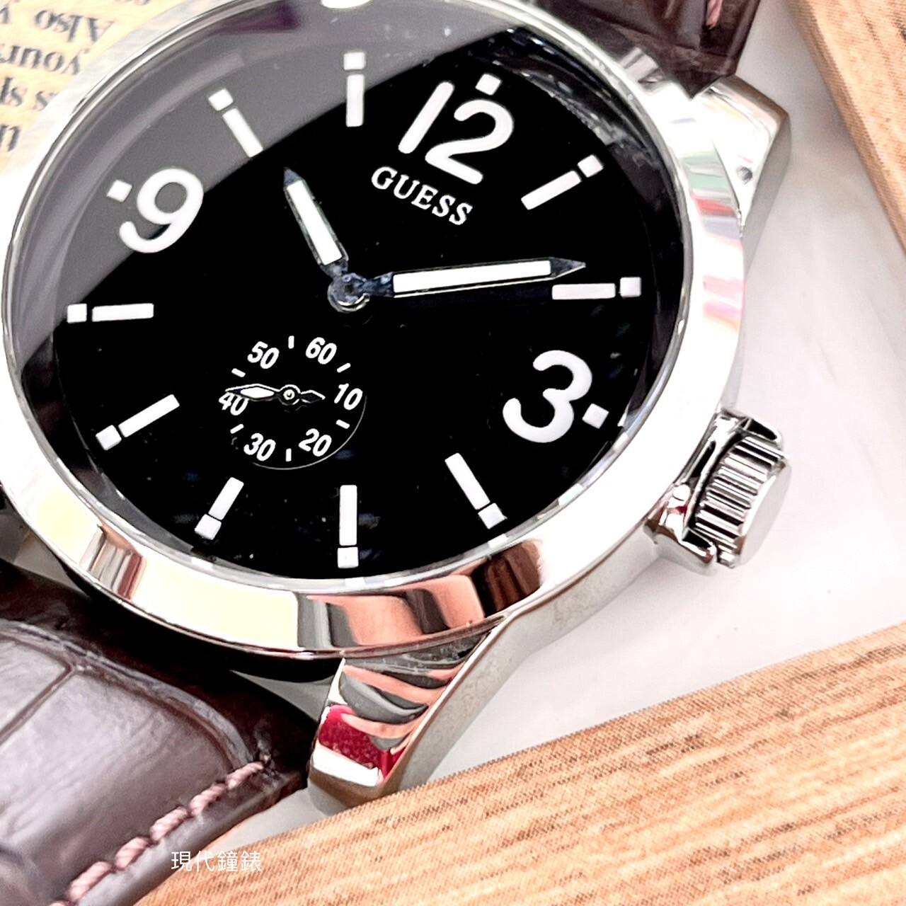 【Guess】美式休閒小秒針腕錶 GWW10248G1 45mm  現代鐘錶