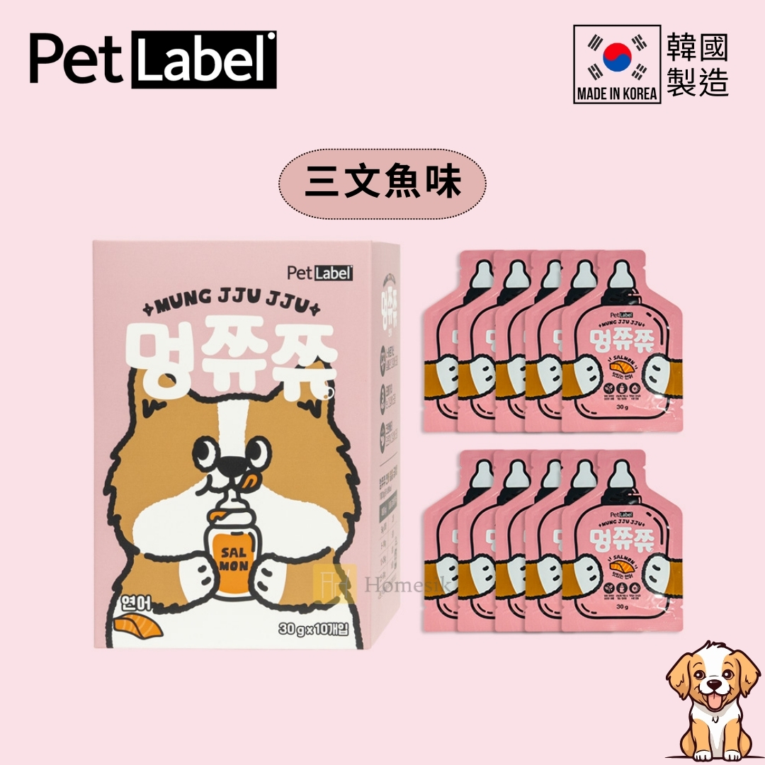 韓國狗狗保健肉泥包 - 三文魚味 (30g x 10包)