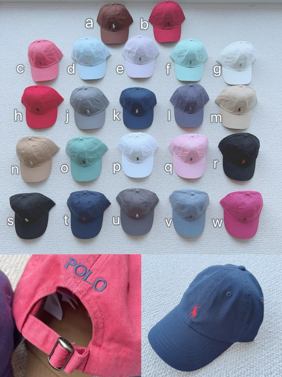 Pol*o Ral*ph Lau*ren 前後刺繡Logo鴨咀帽 -2502158