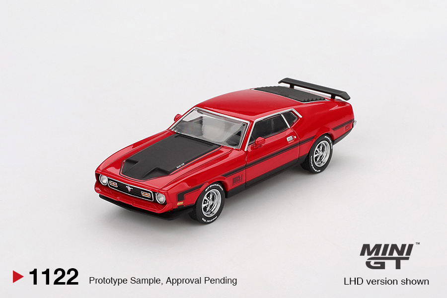 【預訂】Mini GT 1122 Ford Mustang Mach1 1971 Race Red