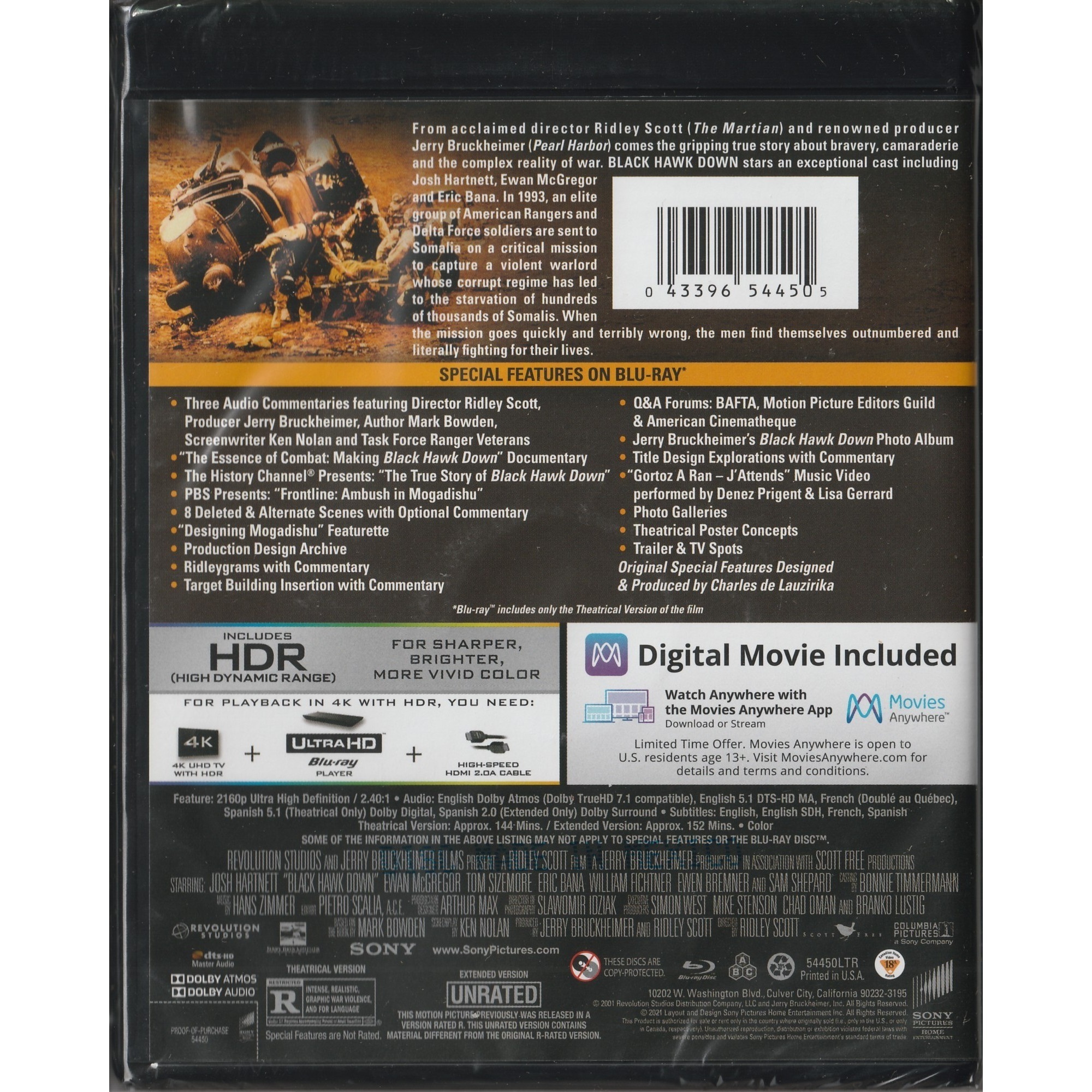 Black Hawk Down (2001) (4K Ultra HD + Blu-ray) (US Version)