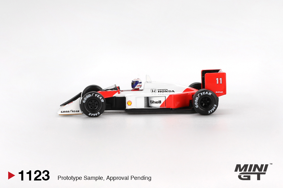 【預訂】Mini GT 1123 McLaren MP4/4 #11 Alain Prost 1988 Japanese Grand Prix 2nd Place