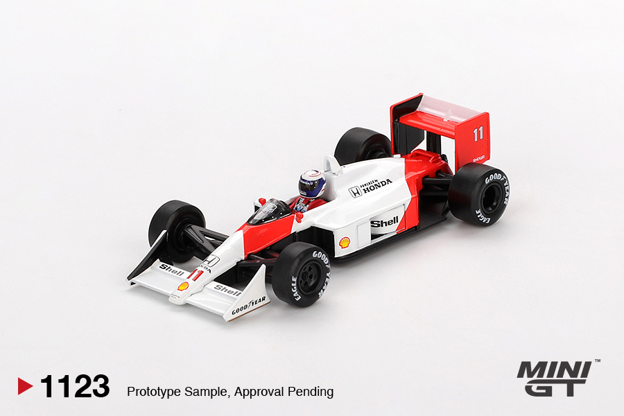 【預訂】Mini GT 1123 McLaren MP4/4 #11 Alain Prost 1988 Japanese Grand Prix 2nd Place