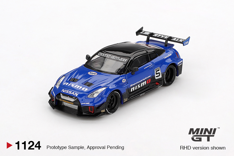 【預訂】Mini GT 1124 LB-Silhouette WORKS GT NISSAN 35GT-RR Ver.2 Blue